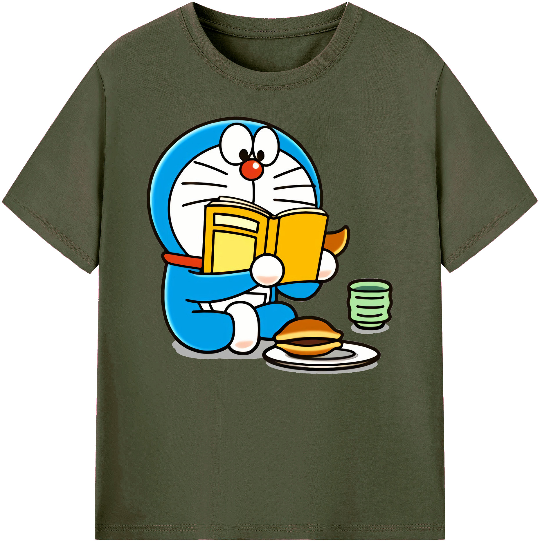 （画像用） ドラえもん Doraemon 綿100％ メンズ半袖Tシャツ｜肌触りやわらか＆通気性